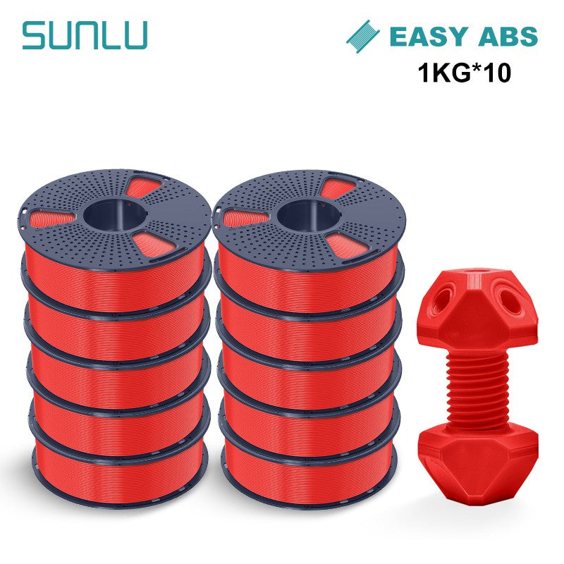 Filamento SUNLU 10KG 3D PLA/PLA PLUS/PETG/filamnet ABS fácil 1,75mm 10 rollos 1KG filamento de impresora 3D bien herido para impresora 3D