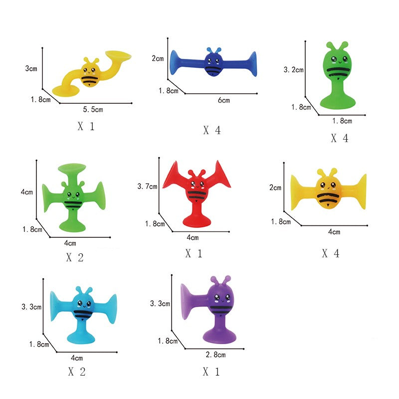 Juguete con ventosa de letras y números, juguete de bloques de construcción de silicona suave, juguete con ventosa sensorial para niños, juego interactivo para padres e hijos, juguete de baño