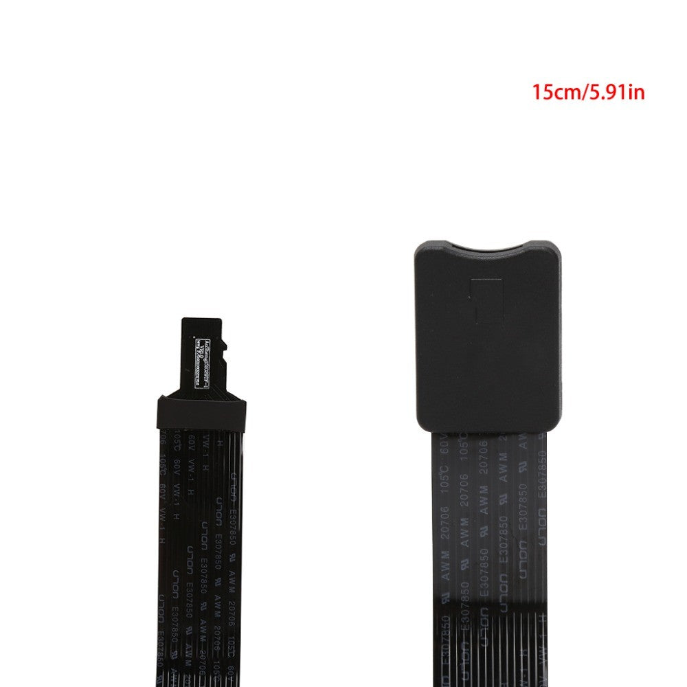 Extensor de Cable de extensión de lector de tarjetas, adaptador de 10/15/25/46cm TF macho a Micro SD hembra para coche, GPS, teléfono, cámara de TV