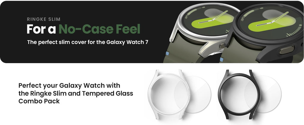 Vidrio y funda para Samsung Galaxy Watch 7, Protector de pantalla de 40mm/44mm, vidrio templado y PC duro, cubierta protectora de parachoques, juego de accesorios