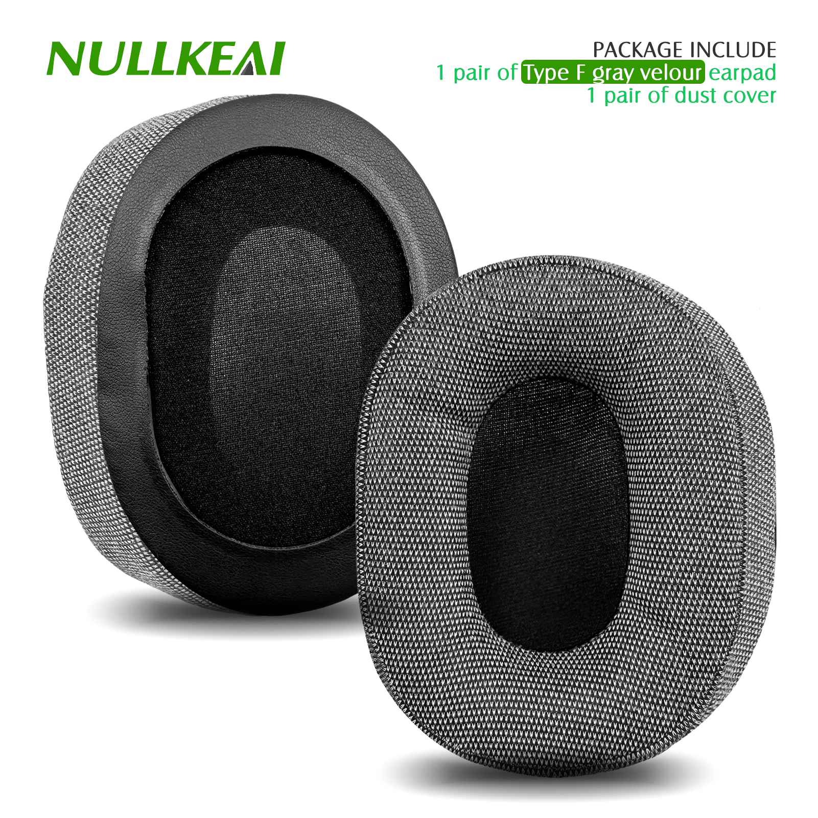 Nullkeai-almohadillas de repuesto para auriculares Anker Soundcore Life Q30 Q35 Q10 Q20, almohadillas de Gel refrescante, funda de malla, orejeras