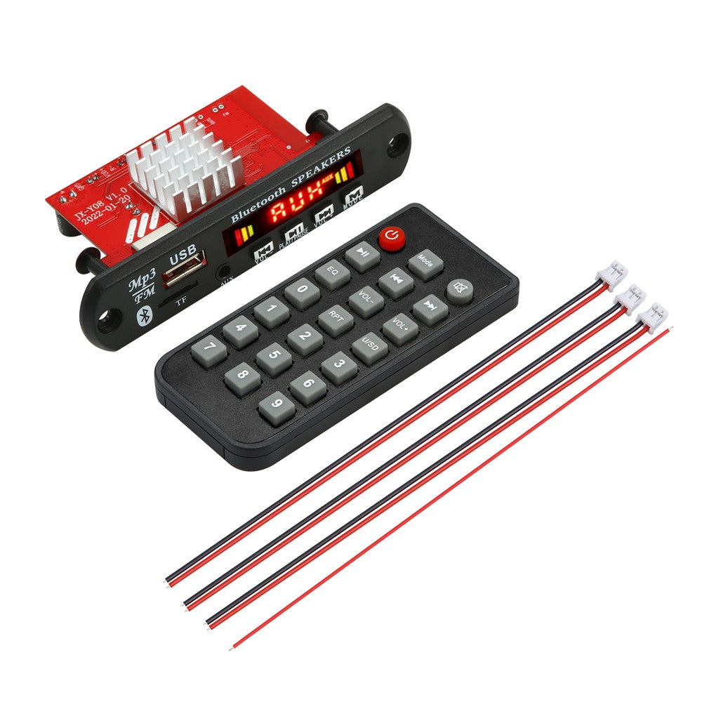 Amplificador de 120W, placa decodificadora MP3 WMA WAV de 12V, 60W x 2, Bluetooth 5,0, módulo de Audio y música inalámbrico, USB, TF, Radio FM para coche