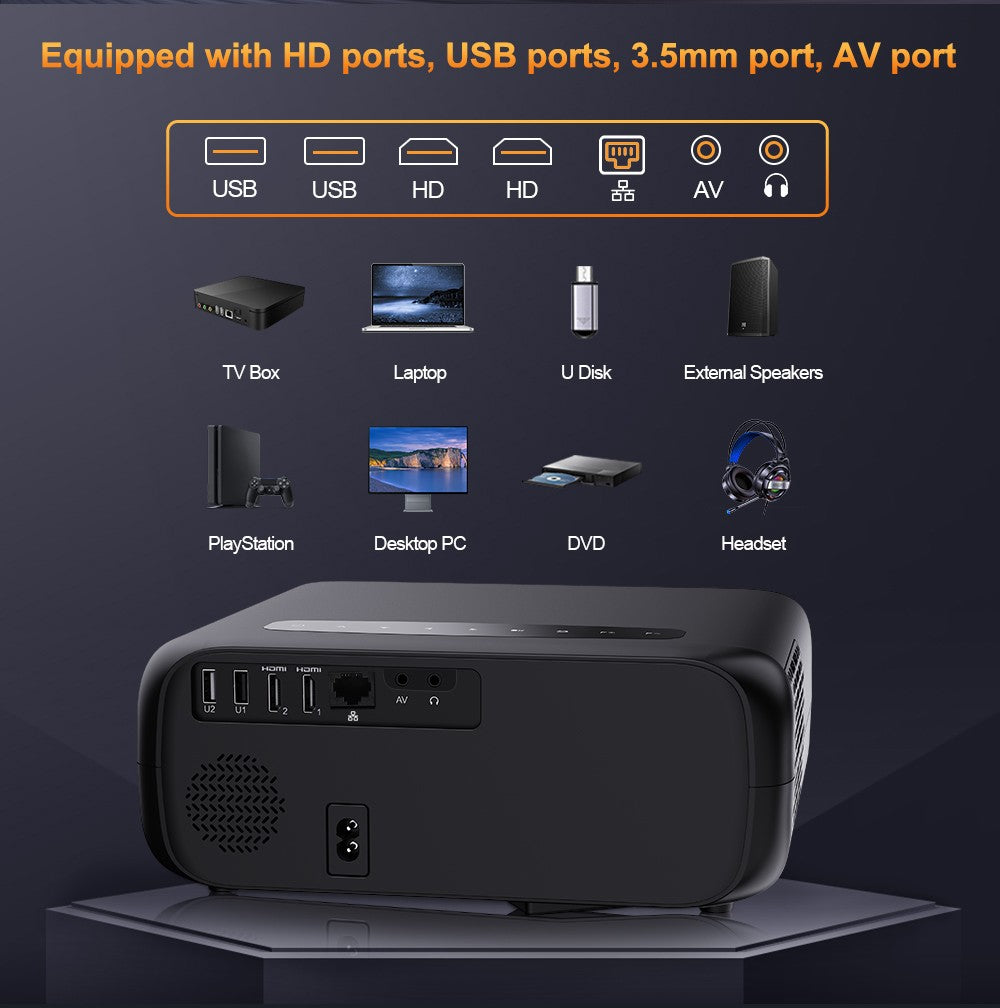 Proyector ThundeaL Full Auto HD 1080P WiFi 6 Android TD97 Pro TD97Pro Proyector