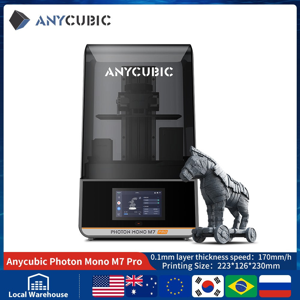 ANYCUBIC DLP SLA Impresora 3D de resina LCD Photon Mono 4, Photon Mono M7, M5s Pro, M7 Pro, Photon P1, Wash and Cure 3, 3 Plus, Max