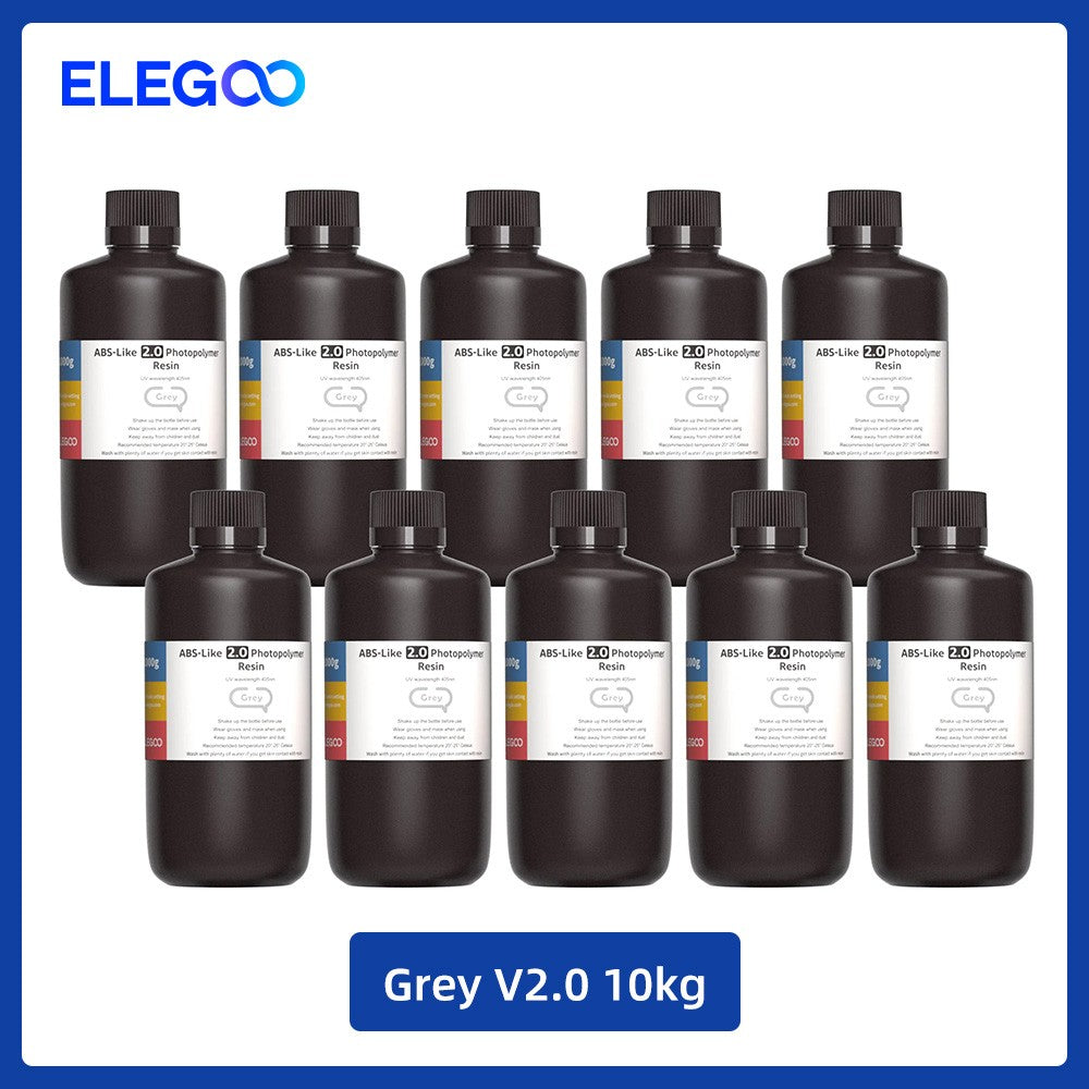 ELEGOO-resina de impresora 3D tipo ABS, resina de fotopolímero estándar tipo ABS de 405nm para impresión LCD 3D, 1000g