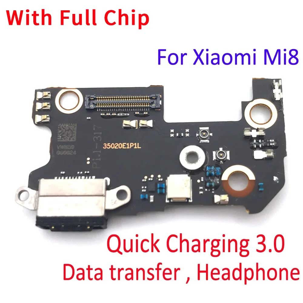 Placa de carga flexible para Xiaomi Mi 8 9 10 11 10T Lite 9 Se 9T Pro Mix 2 2S conector de puerto USB Cable flexible de carga
