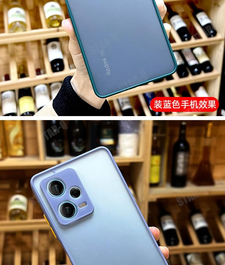 Funda rígida mate Note12 S para Xiaomi Redmi Note 12 Pro Plus 5g 12s 12pro 4g, funda trasera de silicona translúcida a prueba de golpes Redmi12