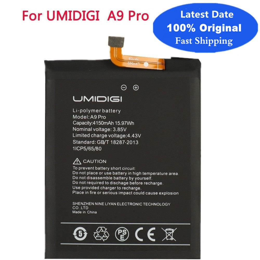 Batería Original A 9 PRO de 4150mAh para UMI Umidigi A9 PRO A9PRO, baterías para teléfonos móviles de alta calidad + herramientas en stock