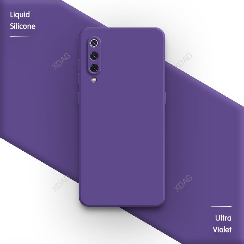 Funda básica de Color caramelo puro para Xiaomi Mi 9 Mi9 SE Pro Lite Explorer 9SE 9Pro 9Lite Funda trasera de silicona líquida cuadrada suave