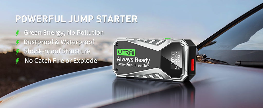 UTRAI-arrancador de batería de coche con súper condensador, batería súper segura, carga sin rápida, 1000A, portátil para dispositivo de arranque de refuerzo de emergencia