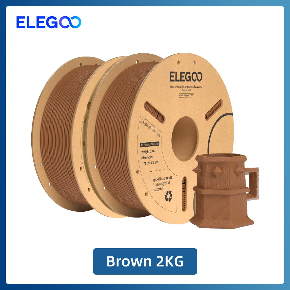 Filamento ELEGOO PLA+ de 1.75mm, PLA 3D para Impresoras 3D, Material Compatible con la Mayoría de las Impresoras FDM (1KG/Carrete, 2.2 lbs)