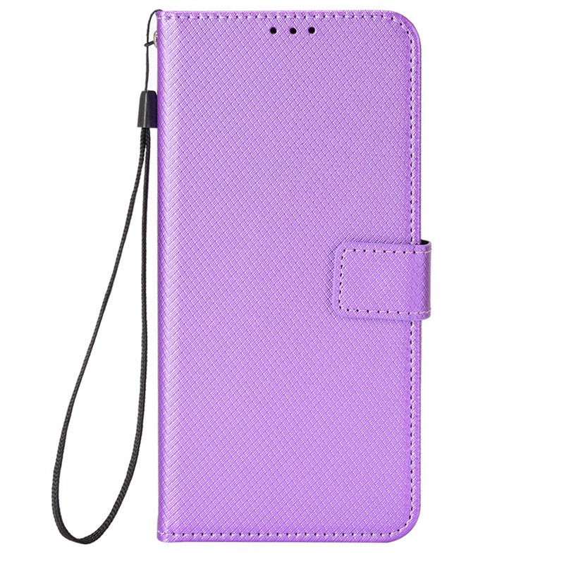 Para Motorola Moto G15 G15 Power funda de lujo con tapa patrón de diamante piel PU funda tipo billetera de cuero con soporte para Moto G15 4G bolsas de teléfono