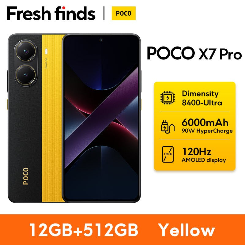 POCO X7 Pro 5G Versión Global Smartphone Dimensity 8400-Ultra 6000mAh 90W Carga 50MP Cámara con OIS NFC