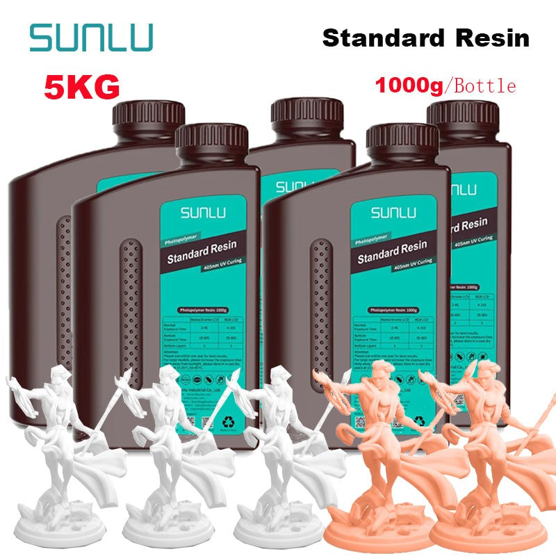 SUNLU-impresora LCD de resina estándar, 5KG, 405nm, curado de fotones, superficie lisa de buena precisión, modelo de bajo olor, Kit de impresión de garaje