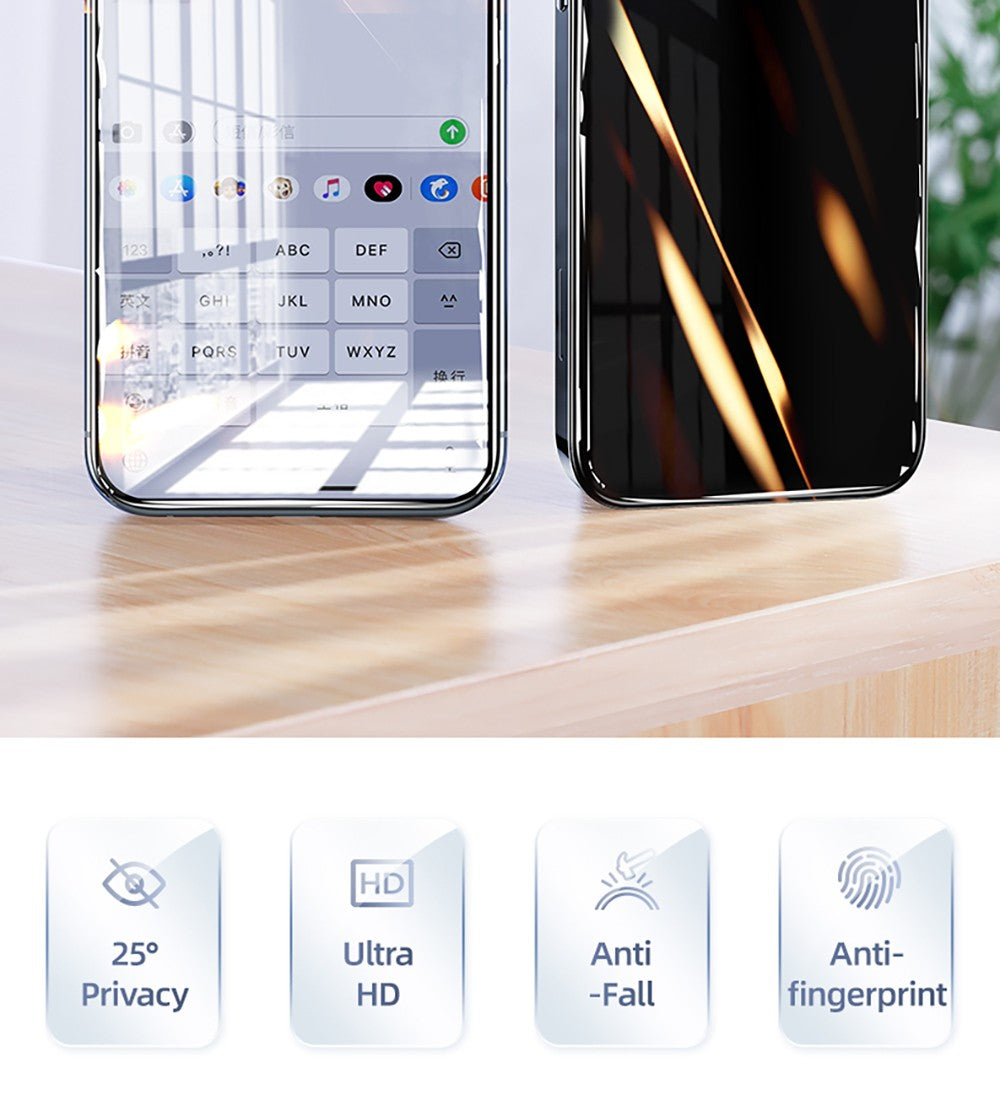 Joyroom Protector de pantalla privado para iphone 17 16 15 14 13 12 11 Pro Max vidrio templado antiespía para iPhone 17 16 pro max vidrio
