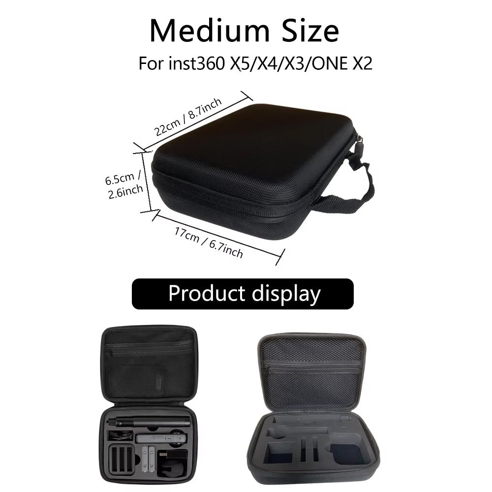 Bolsa de almacenamiento Estuche de transporte caja portátil para GoPro Hero 13 12 11 10 9 8 insta360 SJCAM AKASO DJI Osmo accesorios de Cámara de Acción