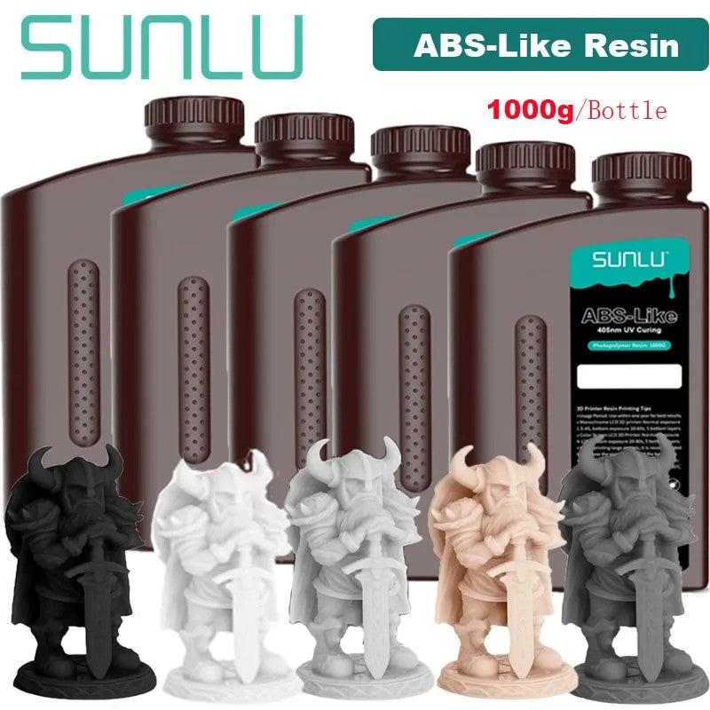 Resina estándar SUNLU/ABS como/lavado con agua/resina estándar 14K 5KG 1KG/botella 405nm resina UV impresión 3D para impresora LCD 3D