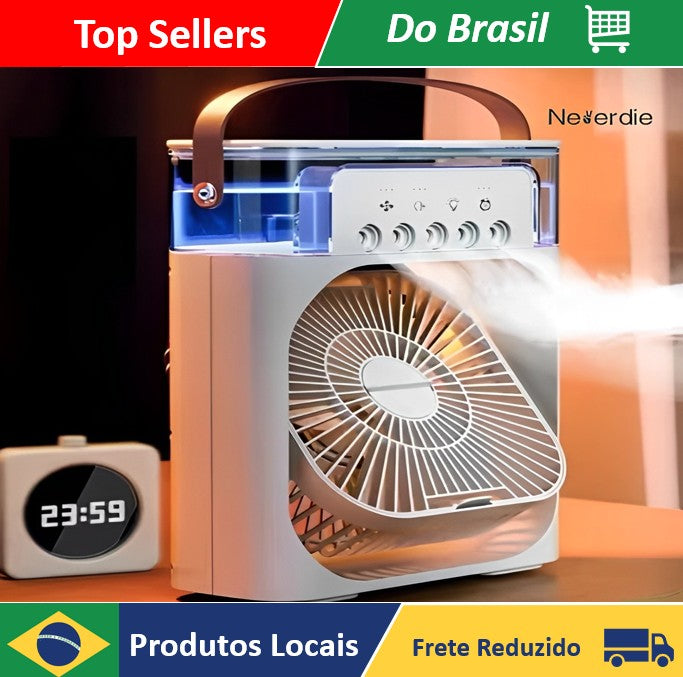 Humidificador portátil del ventilador del refrigerador de aire con el depósito de agua llevado tipo C USB LED - Neverdie Store
