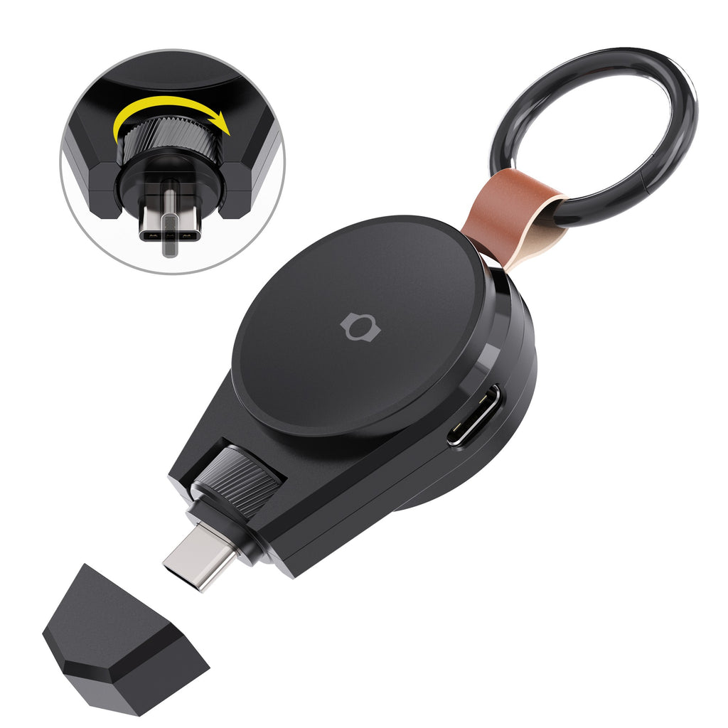 Base de carga para reloj de bolsillo, soporte de carga con puerto USB inalámbrico portátil para Samsung Galaxy Watch 7 6 5 4 44mm 40mm Watch 3 Active 2