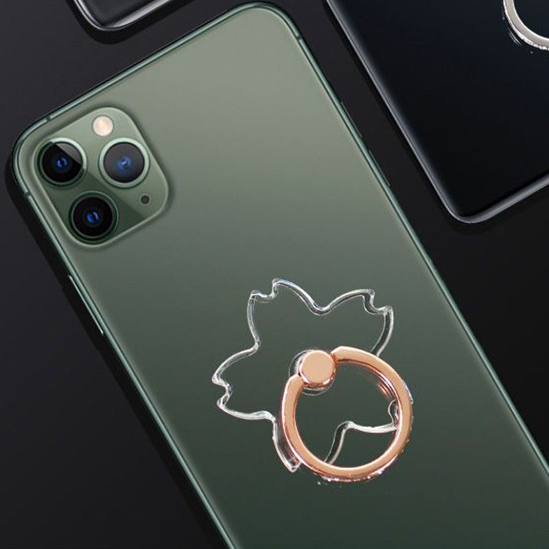 Soporte de anillo para teléfono celular transparente 360 ° Soporte de agarre de dedo transparente con rotación de grado compatible con iPhone Xiaomi para funda de teléfono