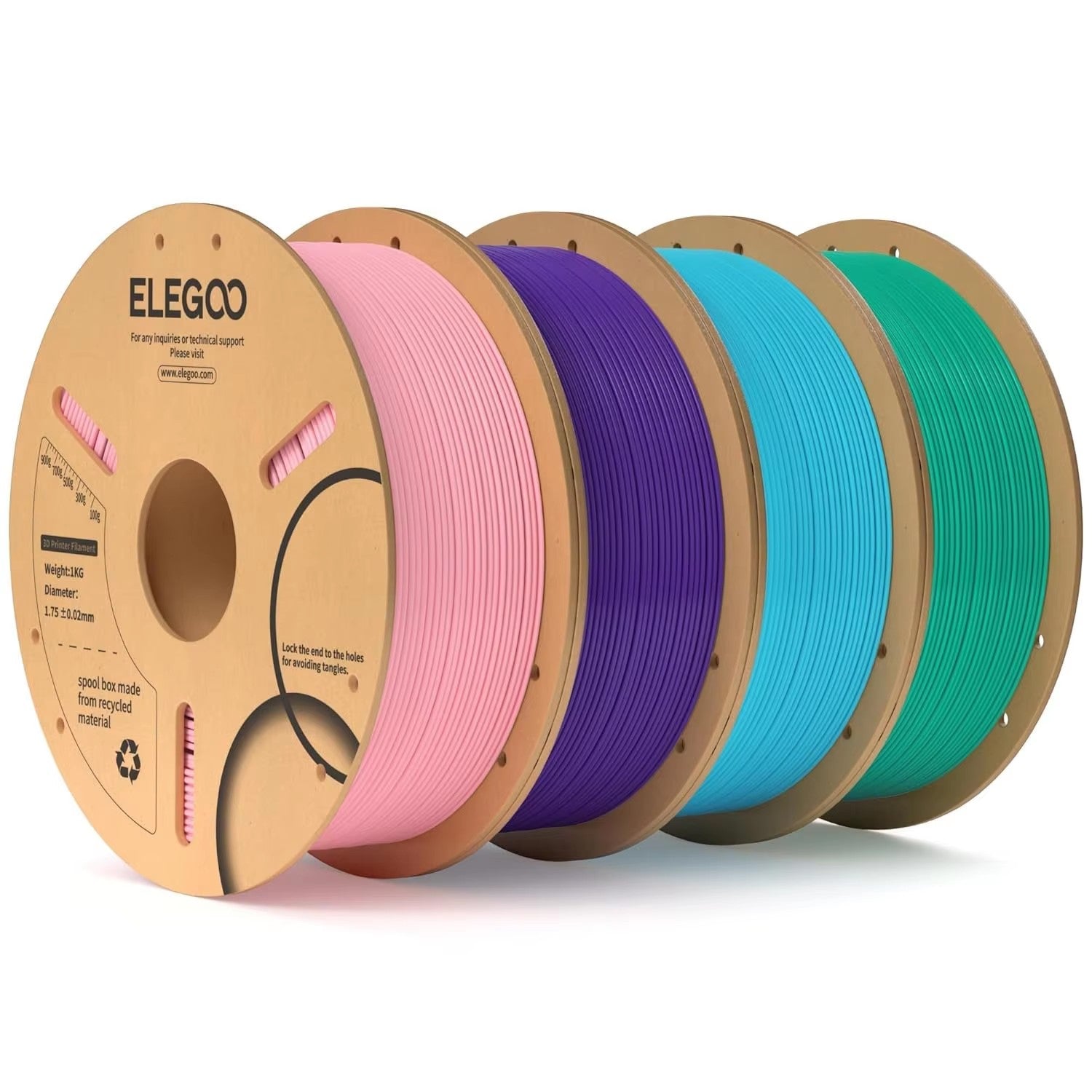 ELEGOO 1kg 1,75mm filamento PLA plástico 3D PLA para impresora 3D Material consumible para impresora 3D NEPTUNE 3 PRO FDM