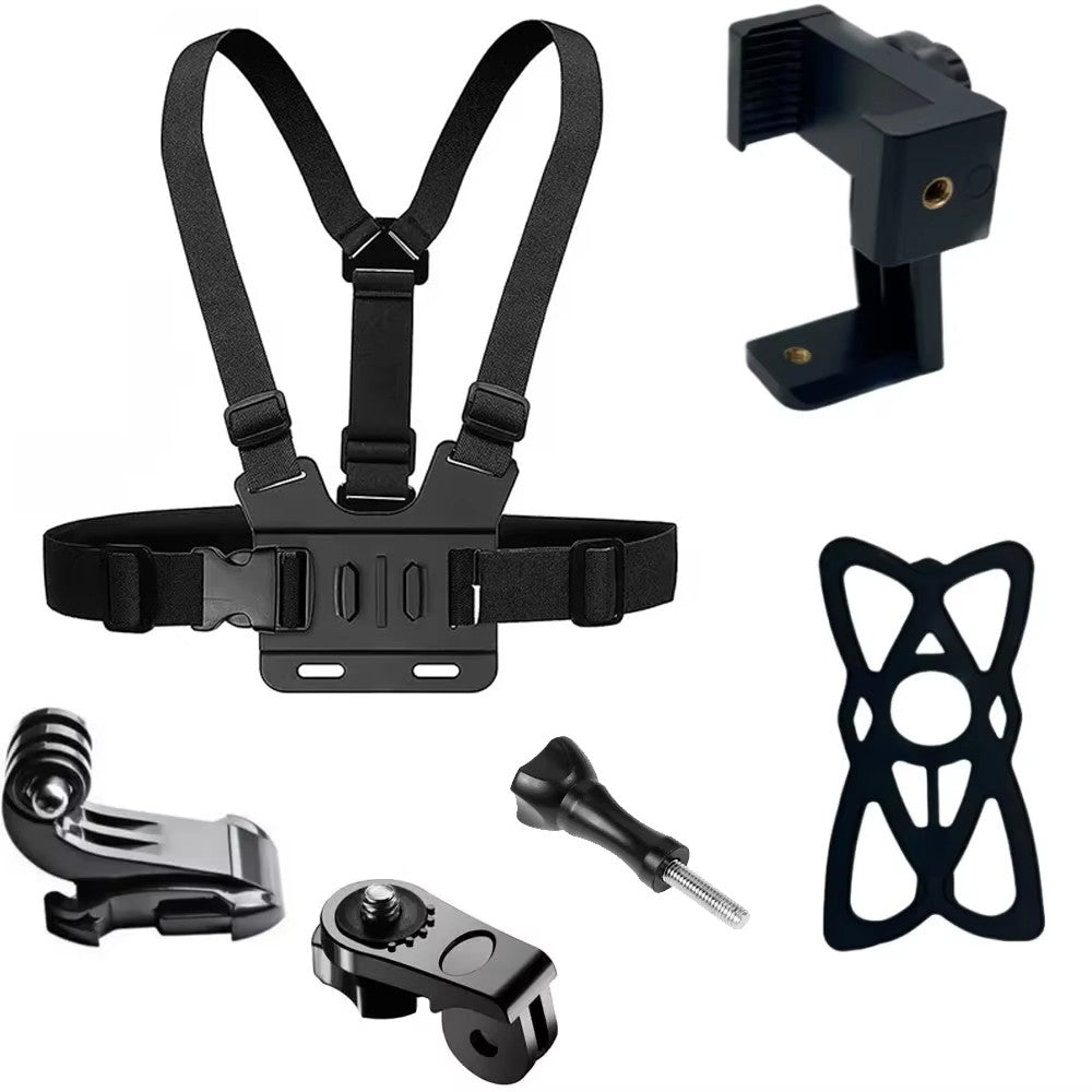 Soporte para arnés de pecho, correa ajustable para el pecho con gancho en J para GoPro Hero 13 12 11 10 9 8 7 AKASO SJCAM DJI OSMO Action Camera