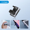 Hagibis-Adaptador USB C a C de 240W, 40Gbps, 8K, 60Hz, convertidor de 90 grados, adaptador USB4 para tableta Thunderbolt 4/3 MacBook iPhone 17 Pro