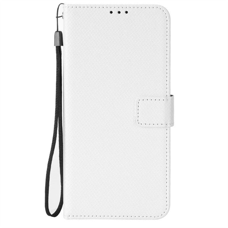 Para Motorola Moto G15 G15 Power funda de lujo con tapa patrón de diamante piel PU funda tipo billetera de cuero con soporte para Moto G15 4G bolsas de teléfono