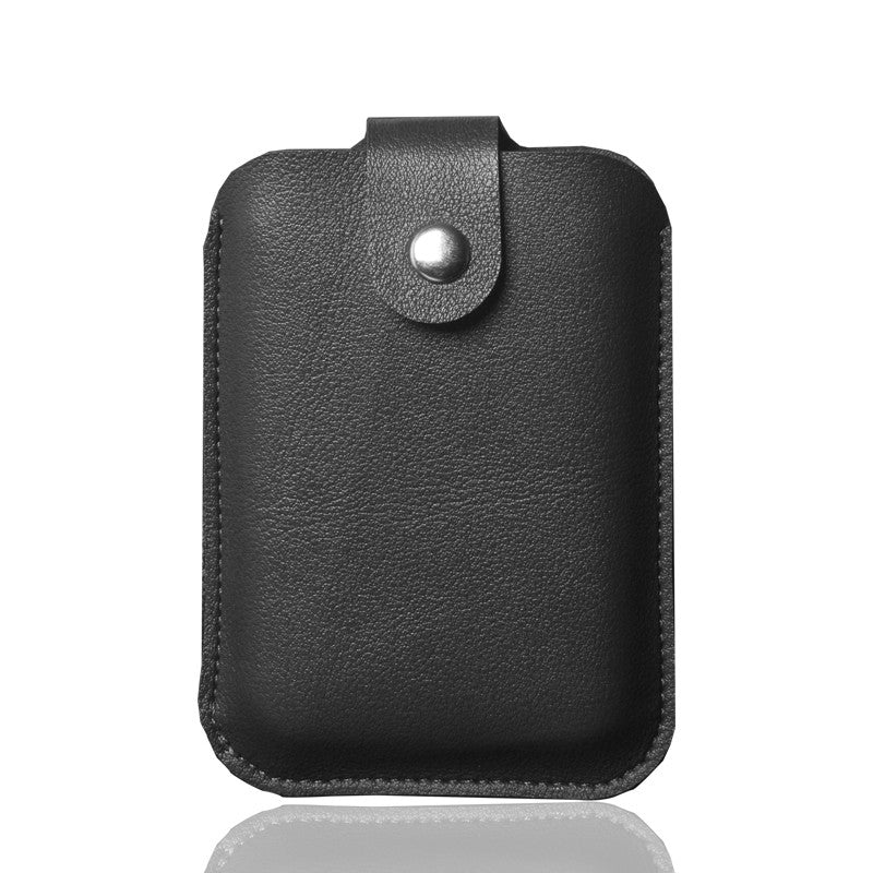 Funda de cuero con funda para banco de energía para iPhone 13, funda para batería externa Magsafe