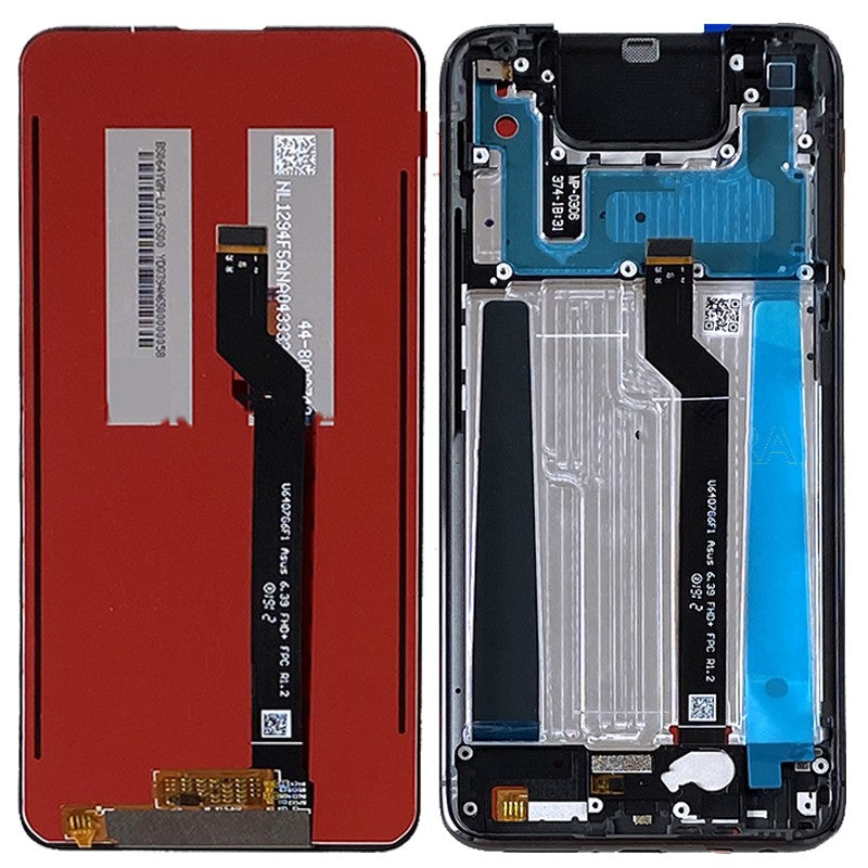 Pantalla LCD de 6,4 pulgadas para Asus Zenfone 6 ZS630KL, montaje de Sensor de Digitalizador de pantalla táctil para ASUS_I01WD Zenfone 6z, marco LCD