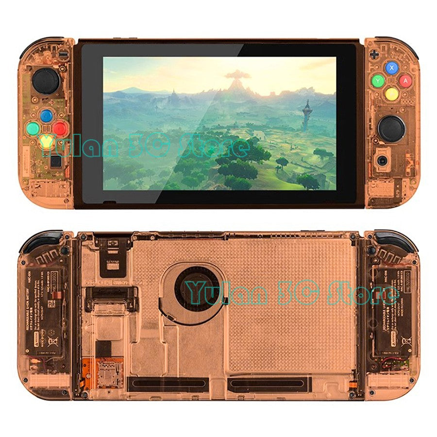 Nuevo NIntend Switch, carcasa de repuesto DIY, funda transparente para consola Nintendo Switch, accesorios de juego Joycon derecho e izquierdo