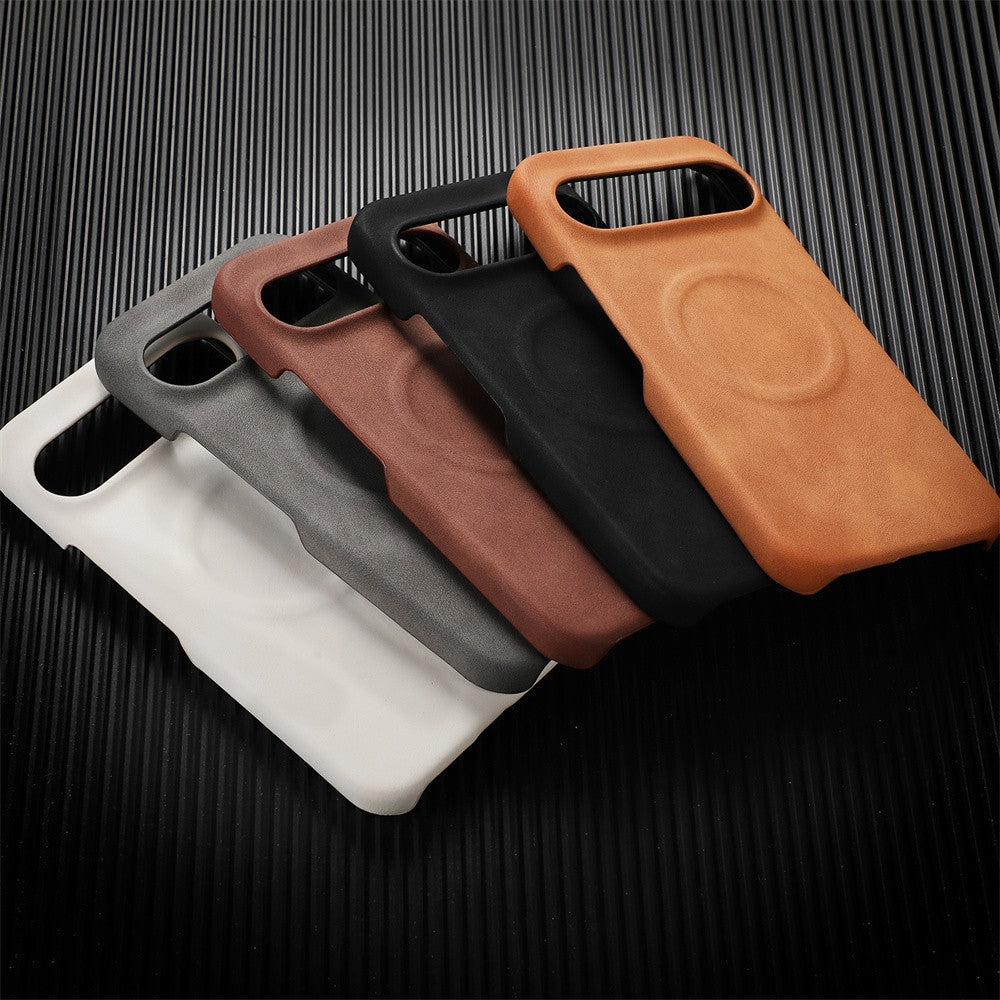 Funda de teléfono magnética de piel de oveja de lujo para Google Pixel 10 9 8 7 Pro XL 8A 7A cubierta sólida dura mate de negocios a prueba de golpes