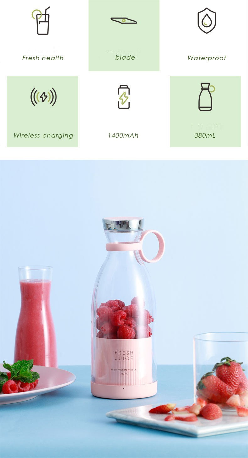 Exprimidor eléctrico portátil, minilicuadora Usb, extractores de frutas, batidos de alimentos, máquina multifunción para hacer jugo