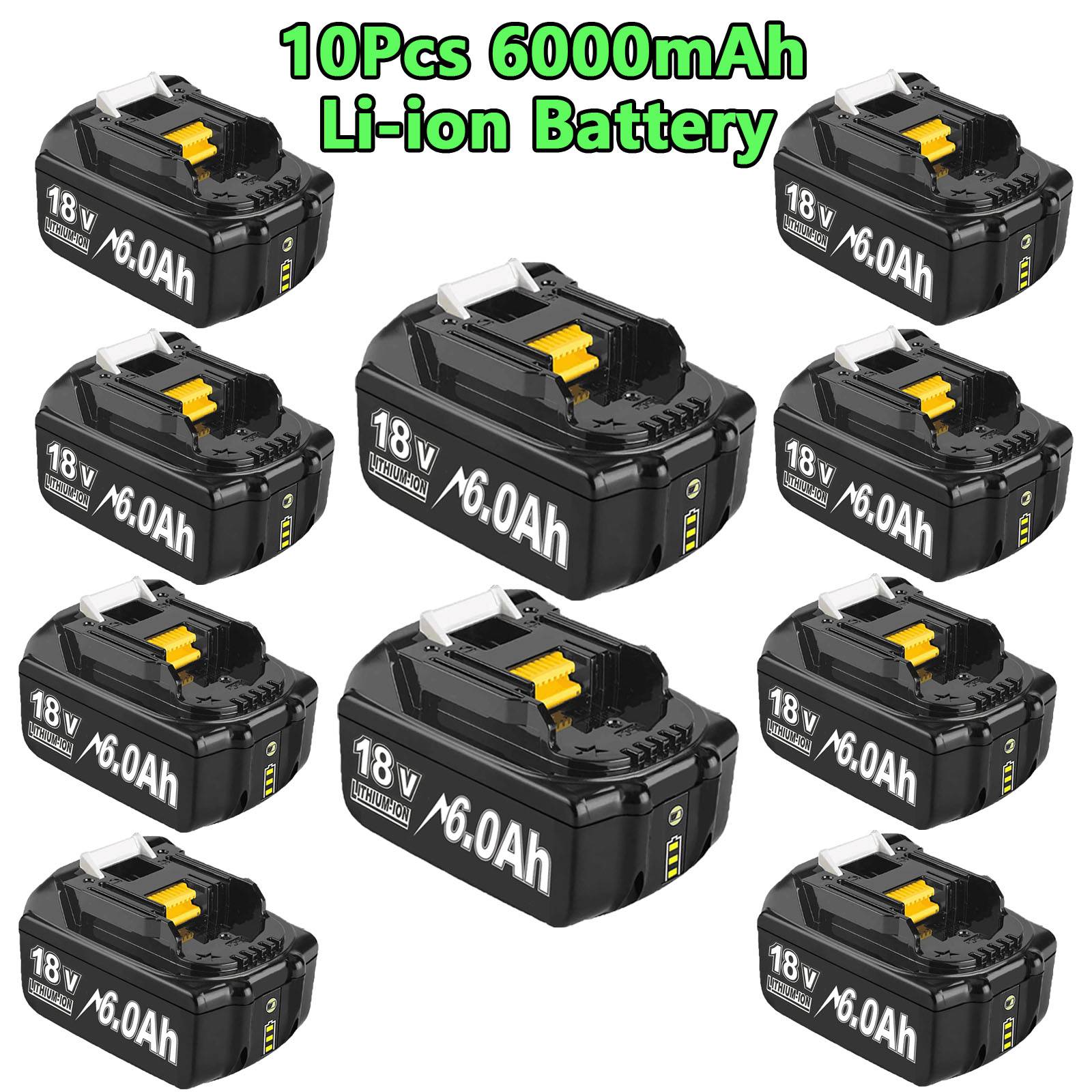 Para Makita BL1830 18V batería 6000mAh batería recargable 18V BL1830 BL1815 BL1860 BL1840 batería de herramienta eléctrica de repuesto