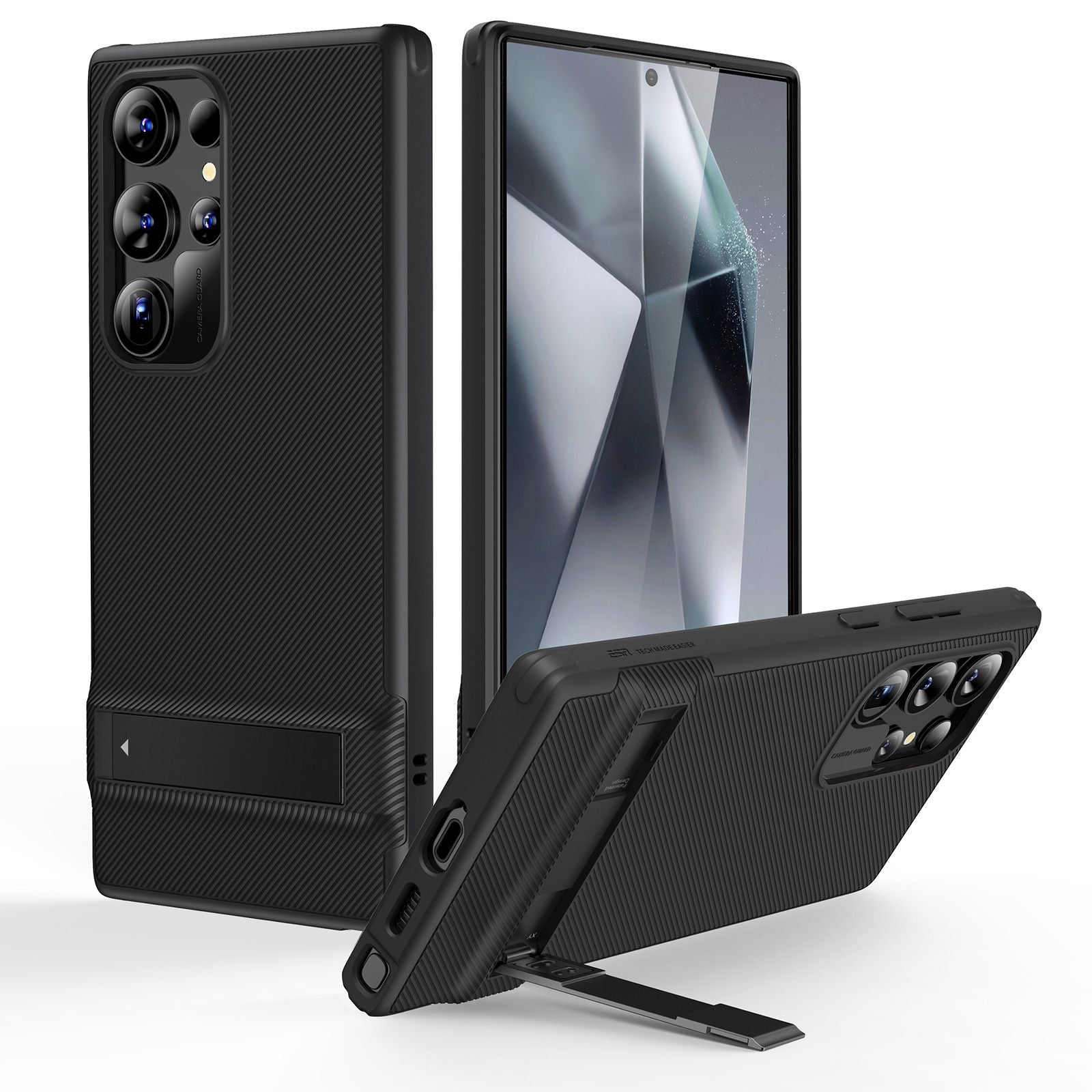 Funda ESR para Samsung Galaxy S24 Ultra con Soporte, Compatible con MagSafe, Admite 3 Modos de Soporte, Funda Antigolpes