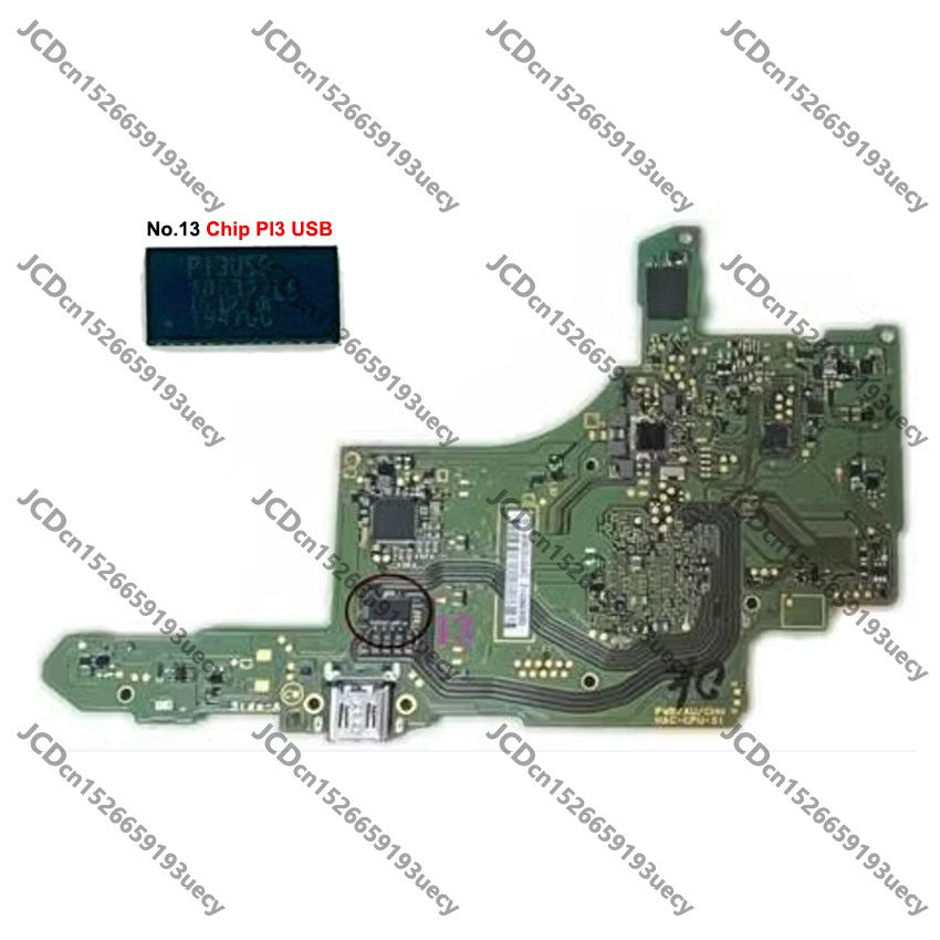Chip de placa base, puerto de carga tipo C, memoria de 32G, bobina 2R2, ranura para tarjeta deslizante, batería, enchufe ZL, conector FPC de pantalla LCD para interruptor