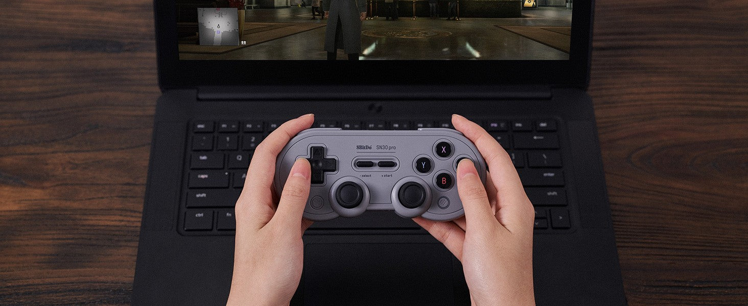 Control Inalámbrico para Juegos 8Bitdo SN30 Pro con Bluetooth y Efecto Hall para Switch 2, MacOS, Android, Raspberry Pi, Windows, Steam Deck