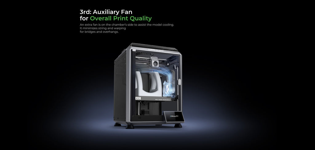 Creality-impresora 3D k1/K1MAX /K1C, extrusora de accionamiento directo de doble engranaje, velocidad de impresión Hotend de flujo máximo de 32mm, 600 MM/S