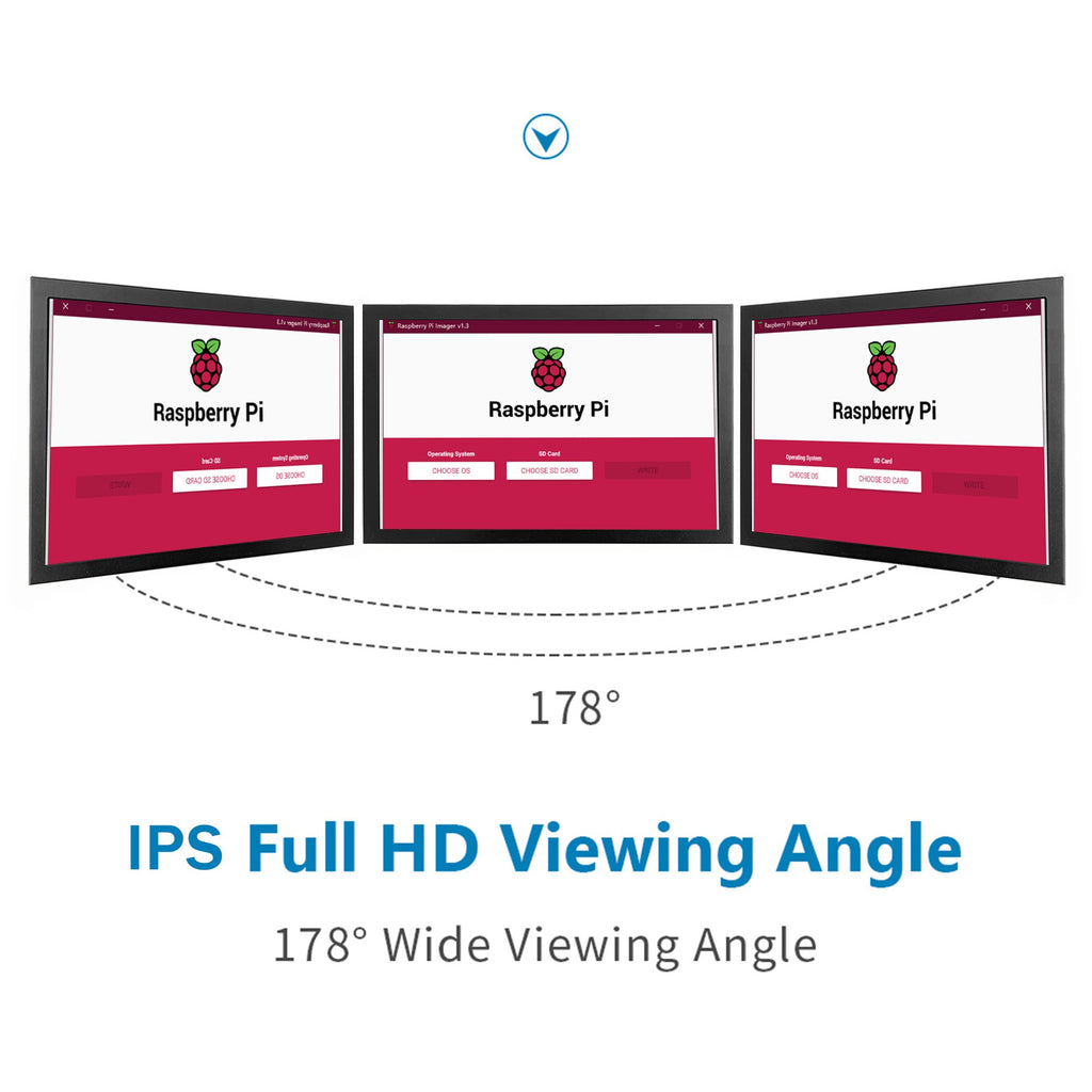 LCD1024x600 Monitor LCD HDMI de 7 pulgadas, adecuado para dispositivos de cámara/monitor/proyector, conexión AV/VGA/CC multiinterfaz
