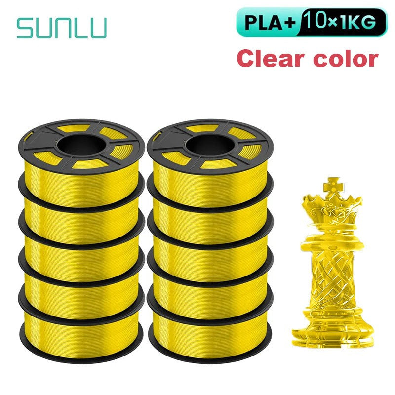 Filamento SUNLU 3D PLA/PLA PLUS de 10 kg (22 lb), 1.75 mm, Filamento para Impresora 3D, Ecológico y de Alta Resistencia