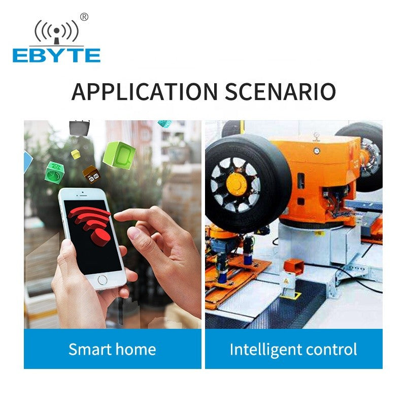 Módulo inalámbrico CC2530 ZigBee 2,4 GHz E18-MS1PA2-PCB EBYTE 100mW módulo de red Zigbee AD HOC de larga distancia con antena PCB