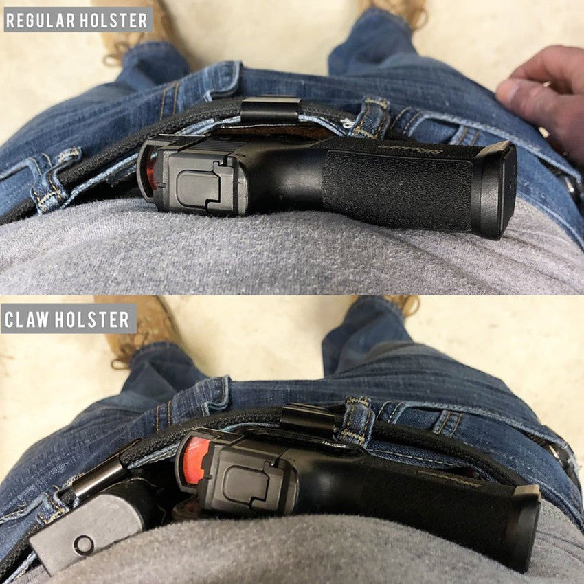 Pinza de ala de solapa con Clip de Metal para IWB Glock Beretta Taurus CZ Punisher Kydex, funda de fibra de carbono, cinturones de pistola de 1,5 ", transporte oculto