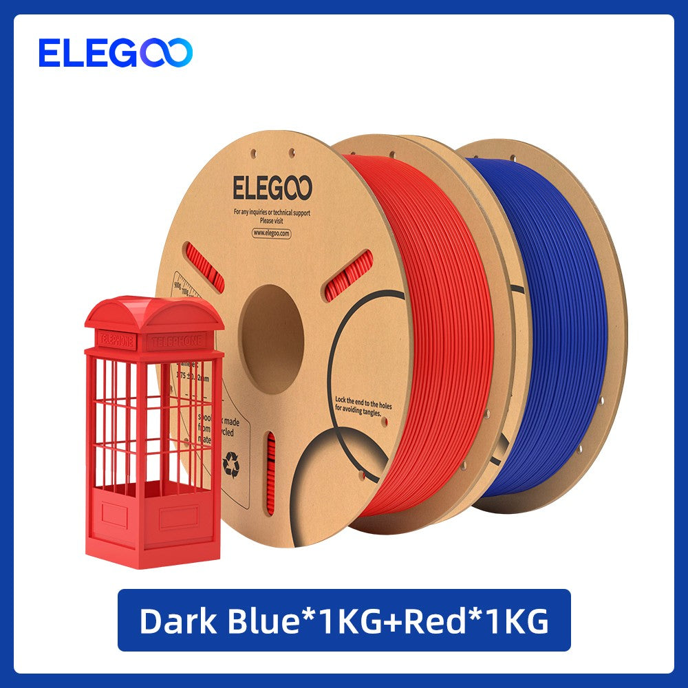 ELEGOO 1kg 1,75mm filamento PLA plástico 3D PLA para impresora 3D Material consumible para impresora 3D NEPTUNE 3 PRO FDM