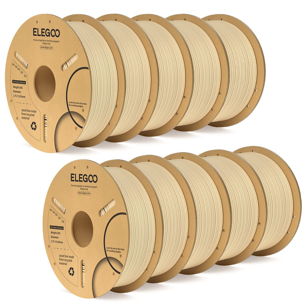 Filamento ELEGOO PLA+ de 1.75mm, PLA 3D para Impresoras 3D, Material Compatible con la Mayoría de las Impresoras FDM (1KG/Carrete, 2.2 lbs)