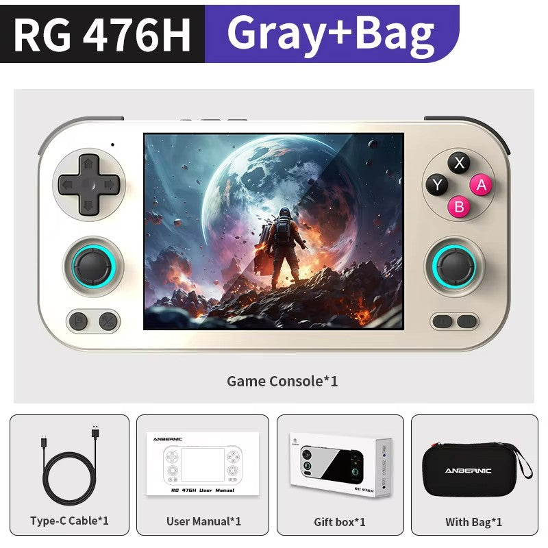 ANBERNIC RG 476H consola de juegos portátil RG467H 4,7 "HD multitáctil pantalla completa Hall disparadores Wifi reproductor de videojuegos Retro PSP PS2