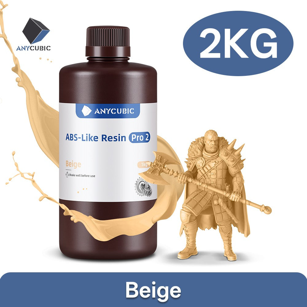 Compre 2 kg para obtener 3 kg ANYCUBIC-resina ABS 3D de alta precisión para LCD, fotopolímero estándar de 405nm, curado UV, 2 unidades por lote
