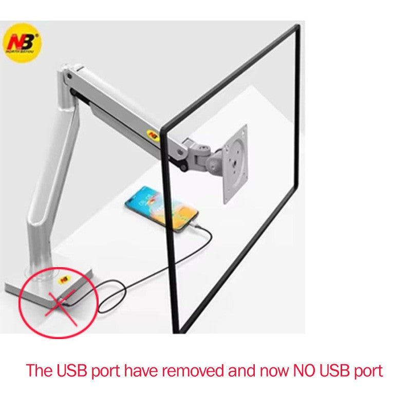 Soporte de monitor de escritorio con brazo de resorte de gas NB G40 G45 para pantallas de 22-40 pulgadas, rotación de 360°, 3-12 kg, 3-15 kg.