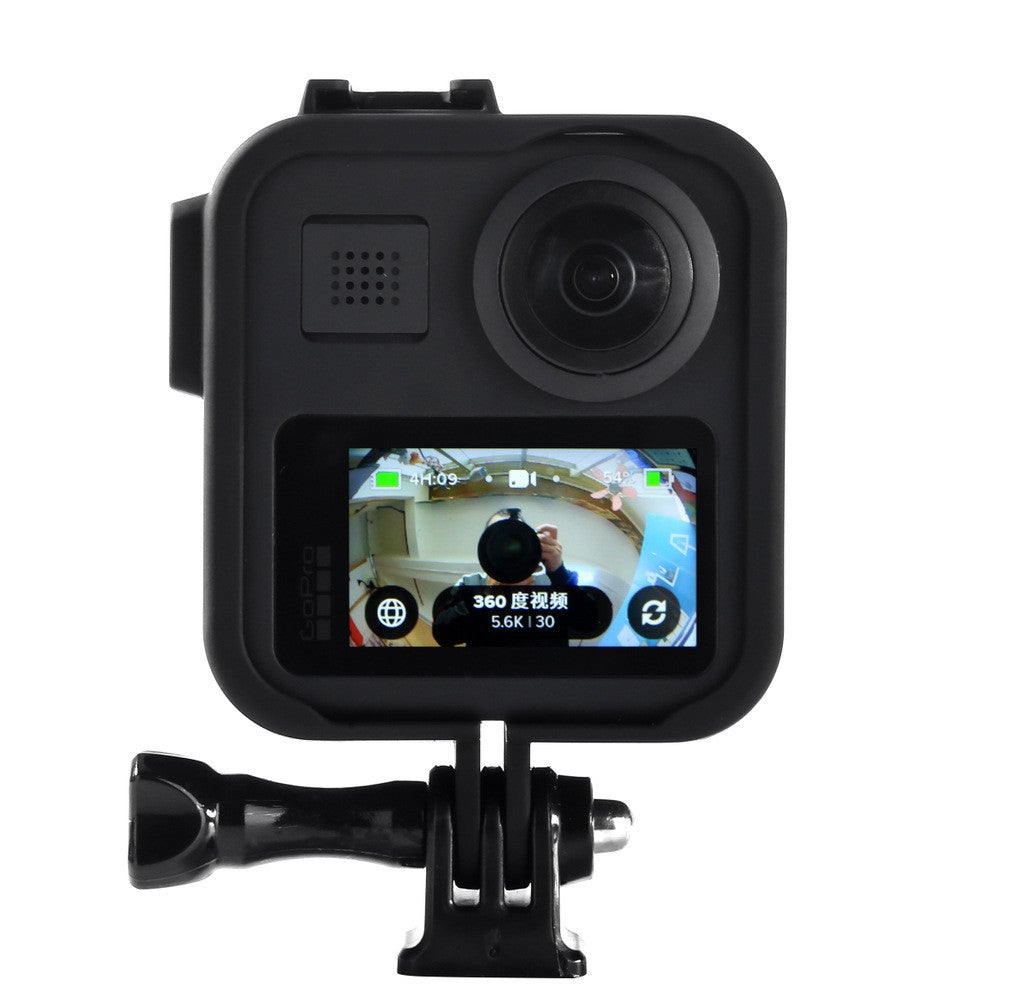 Funda de marco Protector para cámara Gopro Max, bolsa de almacenamiento de película de vidrio templado, carcasa protectora, montaje
