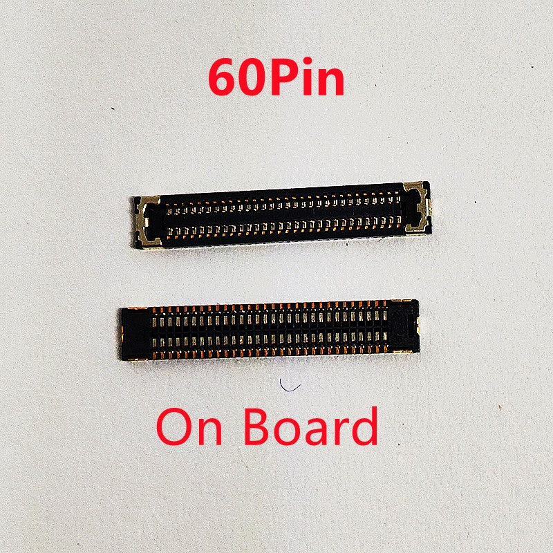 Conector FPC de pantalla LCD para Xiaomi Hongmi Redmi 9A 9C Note9 Note 9 Poco C3, enchufe de pantalla de 60 Pines, 10 Uds.