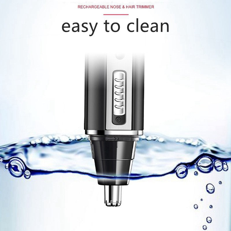 Kemei-cortadora de pelo de nariz todo en uno para hombres y mujeres, cortadora eléctrica recargable para orejas, barba, cejas, rostro, Kit de aseo